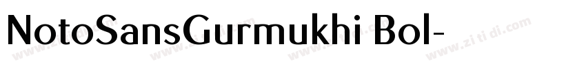 NotoSansGurmukhi Bol字体转换